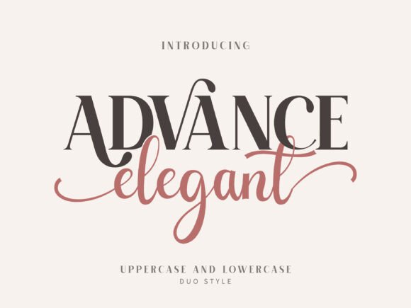 Advance Elegant Font