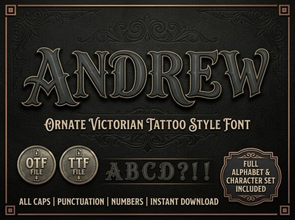 Andrew: A Vintage Display Font
