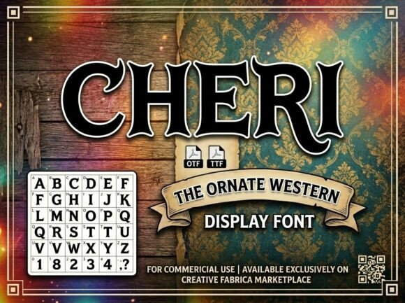 Cheri Font: Bold Western Style for Business