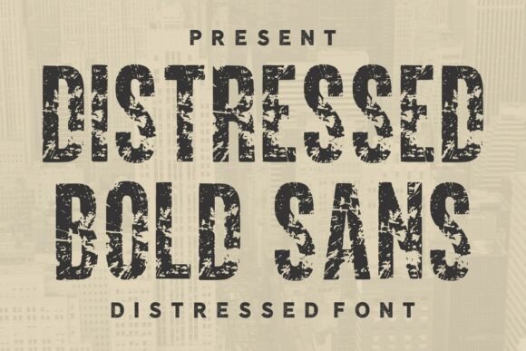 Distressed Bold Sans Font