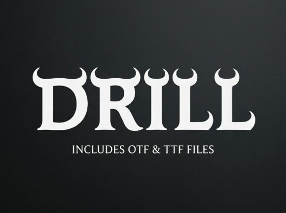 Drill Font: Bold & Memorable