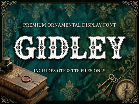 Gidley Font: Western-Inspired Display Type
