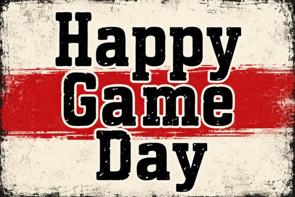 Happy Game Day Font for Creative Makers