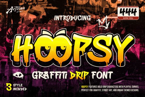 Hoopsy Font: Bold & Playful Display Type
