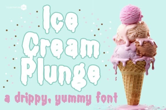 Ice Cream Plunge Family Font