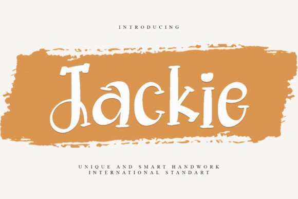 Jackie Font: Elegant Display for Campaigns