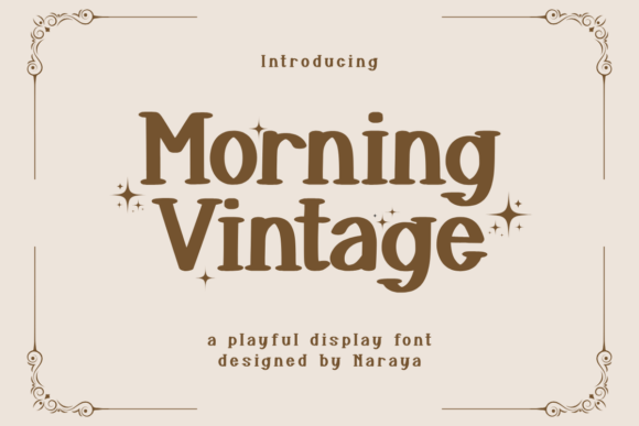 Morning Vintage Font