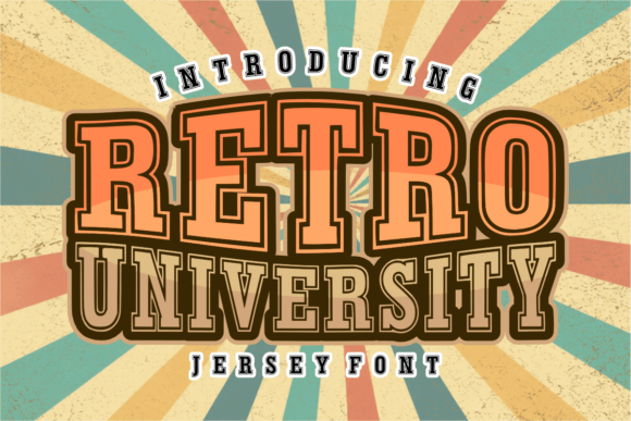 Retro University Font for Business Branding