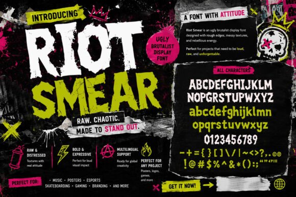 Riot Smear Font Review