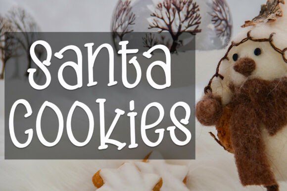 Santa Cookies Font for Creative Projects