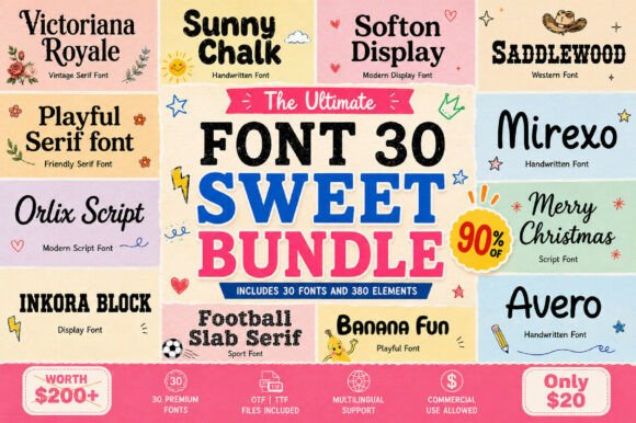 Sweet Mega Bundle Font