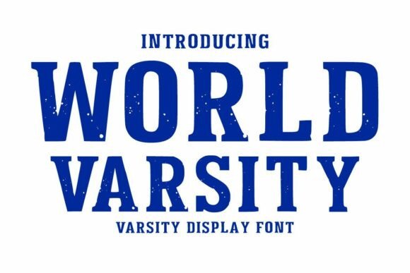 World Varsity Font for Creative Makers